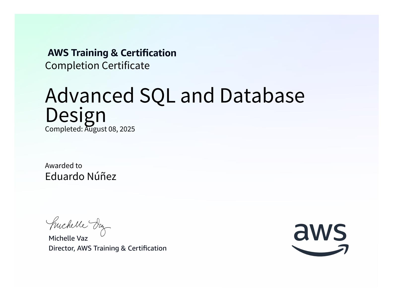  Advanced SQL and Database Design