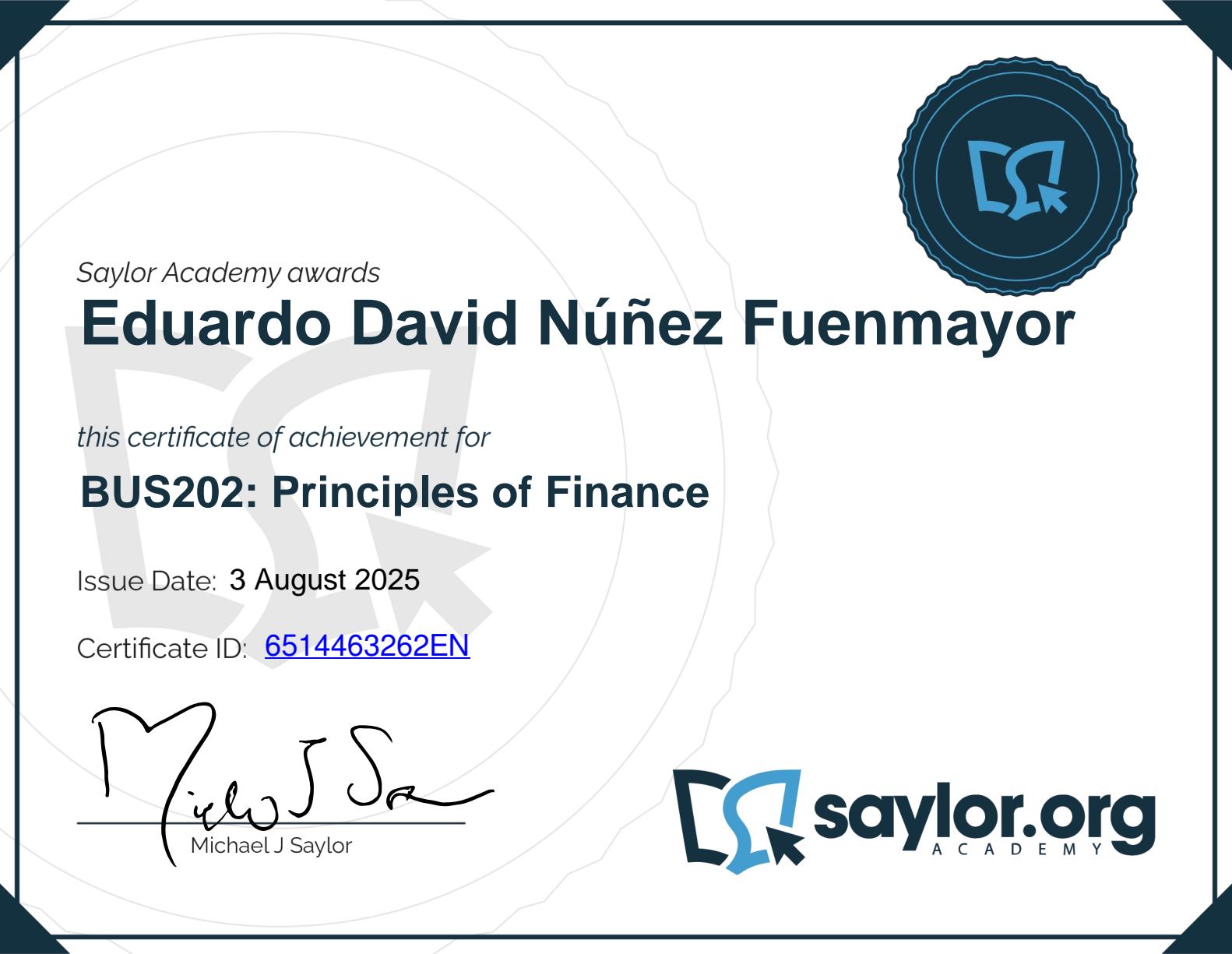 Prinipios de las finanzas