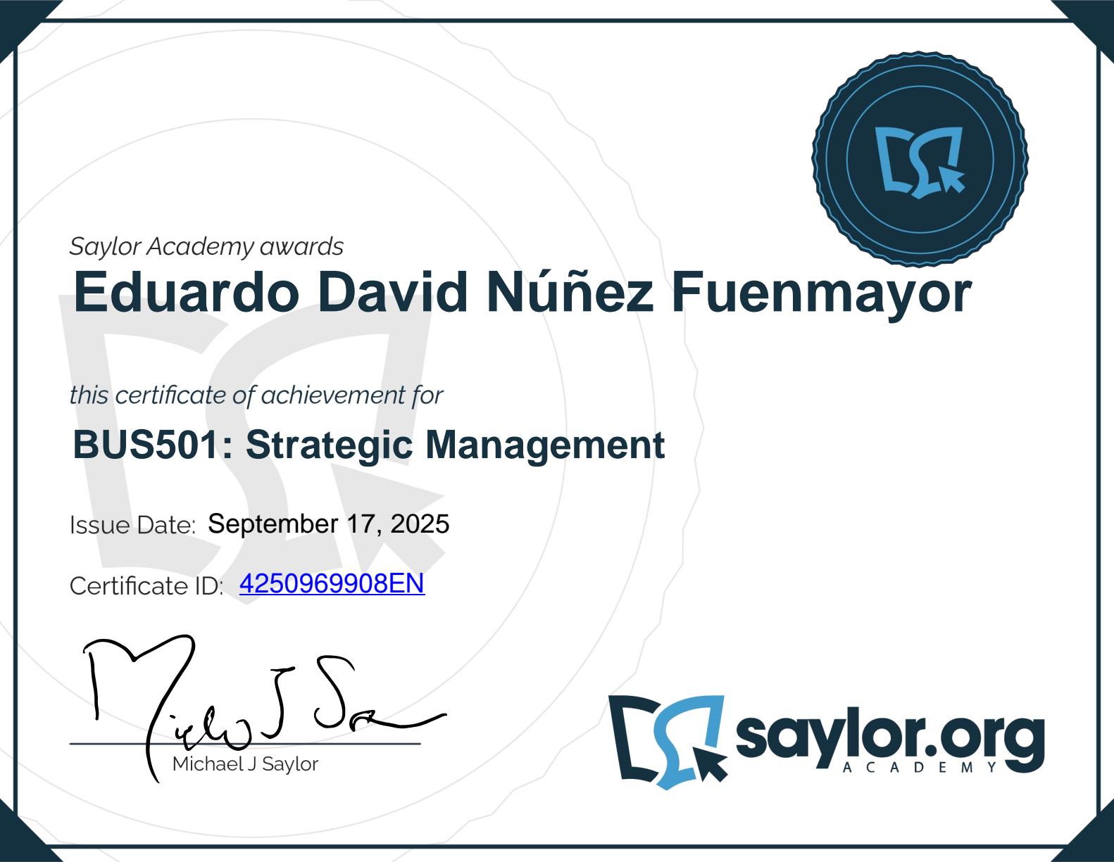 Estrategic Management